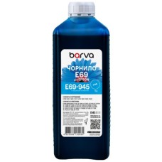 Чорнило Barva Epson T69, 1 л, Pigm, Cyan (E69-945)