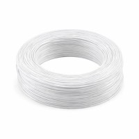 Кабель силовий MYSUN гнучкий, мідний, бухта 610м WHITE (24AWG-WT)