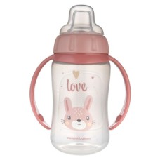 Поїльник-непроливайка Canpol babies Cute Animals тренувальна з силіконовим носиком 320 мл, рожева (56/512_pin2)