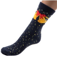 Шкарпетки дитячі Bross новорічні (8180-13-blue)