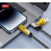 Дата кабель USB 2.0 AM to USB-C + USB 2.0 AM to Lightning 1.0m 60W black XO (NB283_4-in-1_Black)