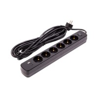 Мережевий фільтр живлення PowerPlant 7м, 6 розеток,USB, Type-C (YS-N6086/7c) (EX610686)