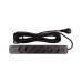 Мережевий фільтр живлення PowerPlant 7м, 6 розеток,USB, Type-C (YS-N6086/7c) (EX610686)