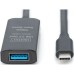 Дата кабель USB 3.2 AF to USB-C 10.0m Gen1 Active 5G Digitus (DA-73111)
