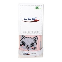 Колготки UCS Socks з котиком (M0C0301-2457-6-12G-pink)