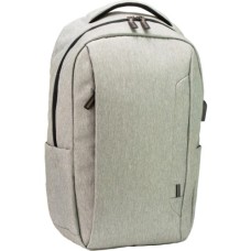 Рюкзак шкільний Optima 17.5" USB Techno чоловічий 0.7 кг 16-25 л Світло-сірий з виділеними елементами (O97590-03)