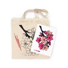 Набір для творчості Rosa Talent екосумка-розмальовка, Flowers, 38х42 см (4823098544623)