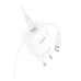 Зарядний пристрій HOCO C76A Pro Majestic USB-C PD30W + cable USB-C to USB-C White (6942007616324)