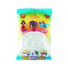 Набір для творчості Hama білих намистин MIDI 5+, 3000 шт термомозаїка (HM-201-01)