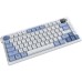 Клавіатура Ajazz AF82 Wireless/Bluetooth/USB UA Black/White (AF82-BW)