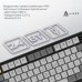 Клавіатура Ajazz AF82 Wireless/Bluetooth/USB UA Black/White (AF82-BW)