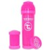 Пляшечка для годування Twistshake антиколькова 330 мл, рожева (24858)