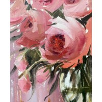 Картина по номерам Santi Коралові троянди, 40*50 см на підрамни, алмазна (954440)