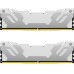 Модуль пам'яті для комп'ютера DDR5 32GB (2x16GB) 7600 MHz Renegade White XMP Kingston Fury (ex.HyperX) (KF576C38RWK2-32)