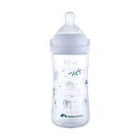 Пляшечка для годування Bebe Confort EMOTION PHYSIO Urban Garden, 270 мл (біла) (3102209120)