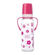 Пляшечка для годування Lovi 250 мл з ручкою (BPA FREE) рожевий (11/815)