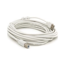 Кабель для принтера USB 2.0 AM/BM 5.0m ferrite white Voltronic (YT-AM/BM-5.0W)