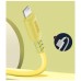 Дата кабель USB 2.0 AM to Lightning 1.0m soft silicone yellow ColorWay (CW-CBUL043-Y)