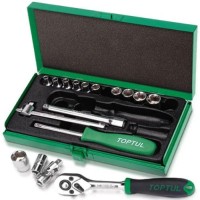 Набір інструментів Toptul в кейсі 1/4" 17од. (GCAD1701)