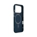 Чохол до мобільного телефона Armorstandart LikeCarbon2 MagCase Apple iPhone 17 Pro Kevlar Dark Blue (ARM88554)