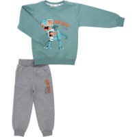 Спортивний костюм дитячий Breeze з динозавром (22167-116B-mint)