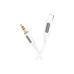 Кабель мультимедійний Lightning to 3.5mm M 1.0m silicone BL20 white BOROFONE (6941991114403)