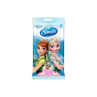 Дитячі вологі серветки Smile baby Frozen Крижане серце 15 шт (4823071630800)