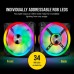 Кулер до корпусу Corsair QL Series, QL140 RGB, 140mm RGB LED Fan (CO-9050100-WW)