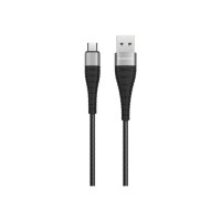 Дата кабель USB 2.0 AM to Micro 5P 1.0m 2.4A nylon BX32 black BOROFONE (6931474710437)