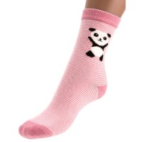 Шкарпетки дитячі Bibaby з пандами (68257-5G-pink)