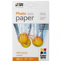 Папір ColorWay 10x15 200г glossy, 50с (PG2000504R)
