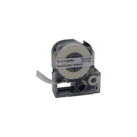 Стрічка для принтера етикеток UKRMARK RL-E-C4WBN-BK/WT, аналог LC4WBN. 12 мм х 8 м (900264)