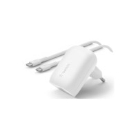 Зарядний пристрій Belkin Home Charger 30W PD PPS USB-С - USB-С 1m (WCA005VF1MWH-B6)