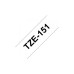 Стрічка для принтера етикеток UKRMARK B-T151P-BK/CL, сумісна з TZE151 ламінована, 24мм х 8м. black on transparent (B-T151P-BK/CL)