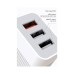 Зарядний пристрій XO QC 3.0 L72 30W (18W/1USB + 2.4A/2 USB) + cable Lightning White (XO-L72i-WH)