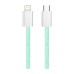 Дата кабель USB-C to Lightning 1.0m 27W green ColorWay (CW-CBPDCL061-G)