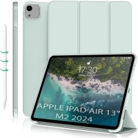 Чохол до планшета BeCover Tri Fold Soft TPU Silicone Apple iPad Air 13" M2 2024 Light Green (711742)