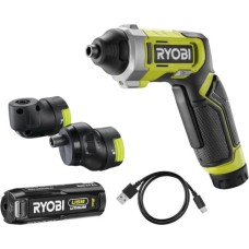 Викрутка акумуляторна Ryobi RSD4-120TA2, USB Lithium, 4V, 1х2Ah, 5Нм, 200об/хв, 2 насадки ,10 біт, кейс (5133006211)