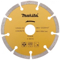 Круг відрізний Makita алмазний по бетону сегмент золот. 125*22,23(20) мм (A-84115)