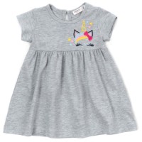 Плаття Breeze з єдинорогом (16991-98G-gray)