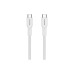 Дата кабель USB-C to USB-C 1.0m OnWire 60CL C-C 60W COLOR Braided 1m White Canyon (CND-CCAP60AB10W)