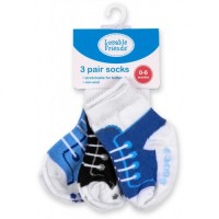 Шкарпетки Luvable Friends 3 пари нескользящие, для хлопчиків (23117.12-24 M)