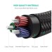 Кабель мультимедійний 3.5mm M to 3.5mm M 0.5m 90° corner AV112 blue Ugreen (60178)