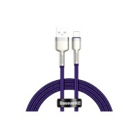 Дата кабель USB 2.0 AM to Lightning 2.0m 2.4A metal purple Baseus (CALJK-B05)