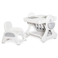 Дитячий стіл Mealux Robin: стіл + стілець (KD-F051 White/Grey)