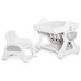 Дитячий стіл Mealux Robin: стіл + стілець (KD-F051 White/Grey)