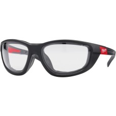 Захисні окуляри Milwaukee Premium, прозорі з м'якими вкладками (4932471885)