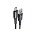 Дата кабель USB 2.0 AM to USB-C 1.2m 3A nylon C1-04 black Acefast (6974316280545)