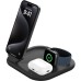 Зарядний пристрій Belkin 3in1 Magnetic Foldable iPhone/Watch/AirPods Qi2 15W black (WIZ029VFBK)