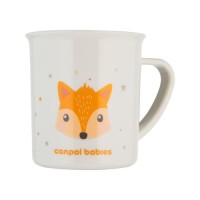 Набір дитячого посуду Canpol babies CUTE ANIMALS кружка пластикова, помаранчева (4/413_ora)